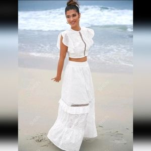 2pc Top & Skirt Boho Set